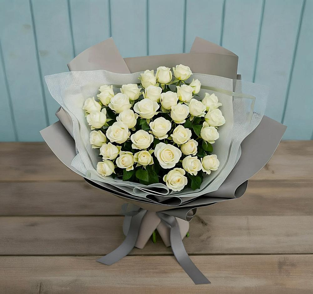 Букет Белоснежная нежность в Новозолотовской