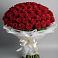 Букет 101 Красная роза Блэк Мэджик в Новозолотовской