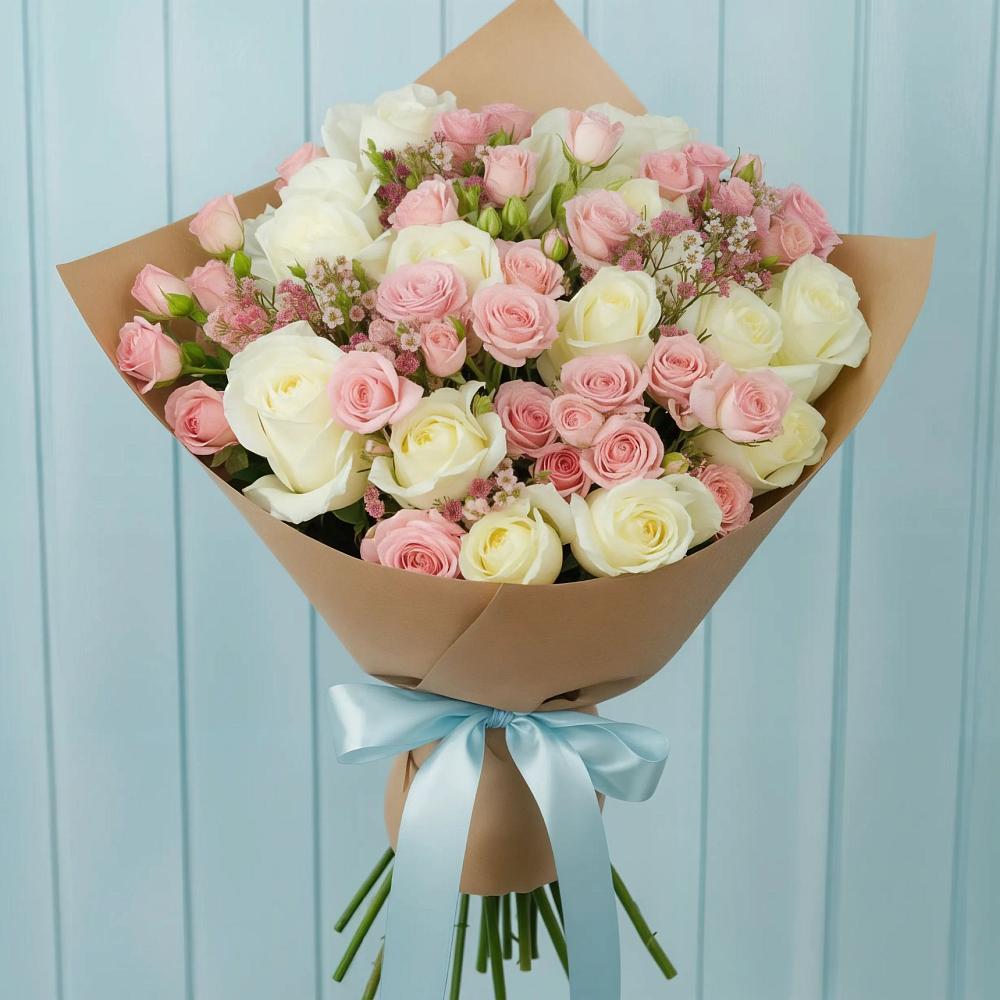 Букет цветов из: Розы в Новозолотовской