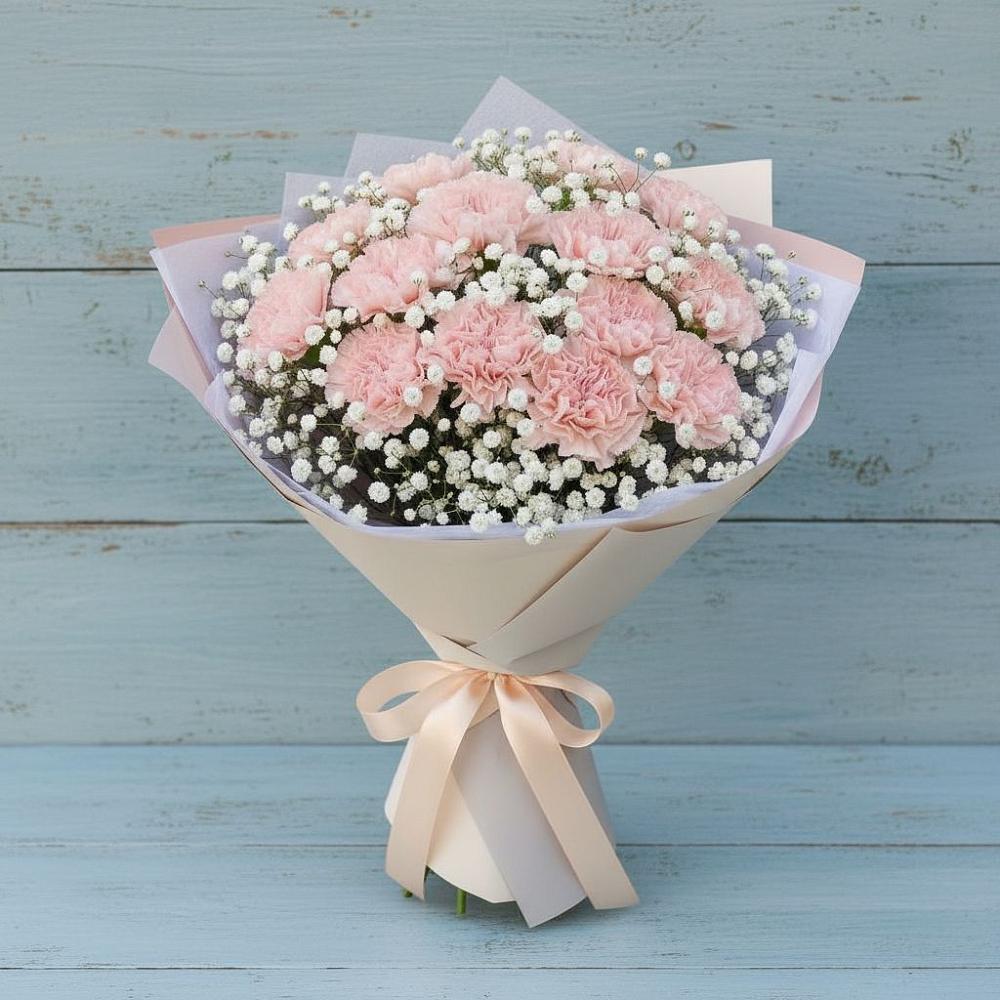 Букет цветов из: Гвоздики в Новозолотовской