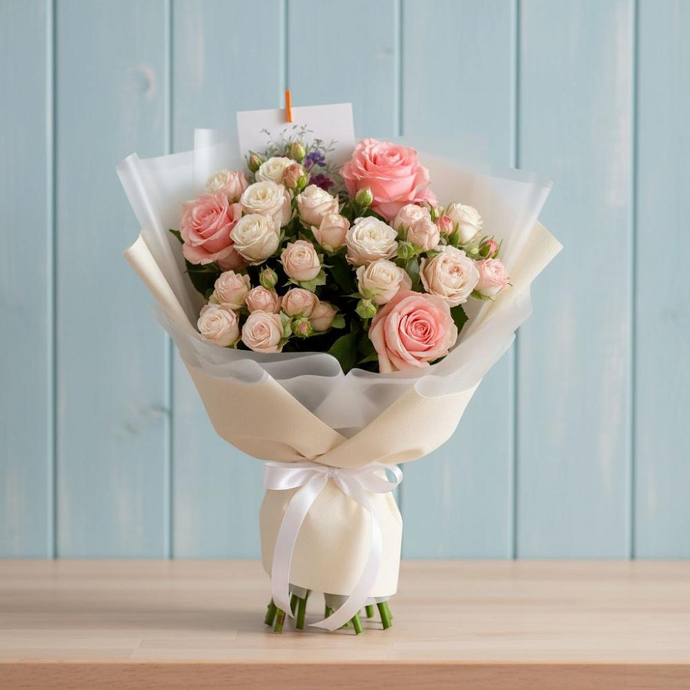 Букет цветов из: Розы в Новозолотовской