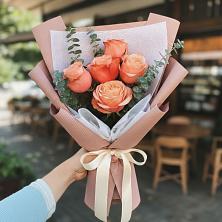 Букет цветов из:  Розы в Новозолотовской