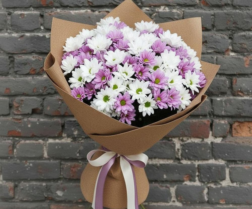 Букет цветов из: Хризантемы в Новозолотовской