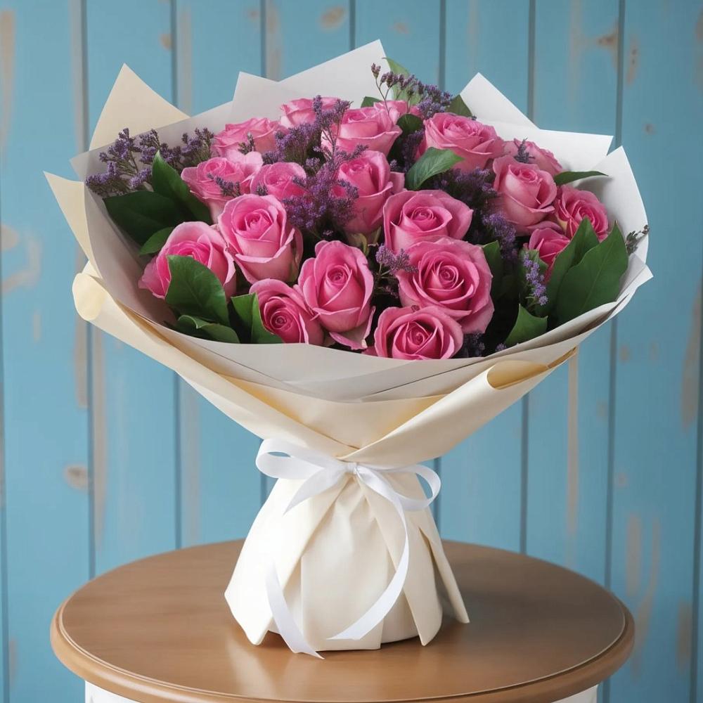 Букет цветов из: Розы в Новозолотовской