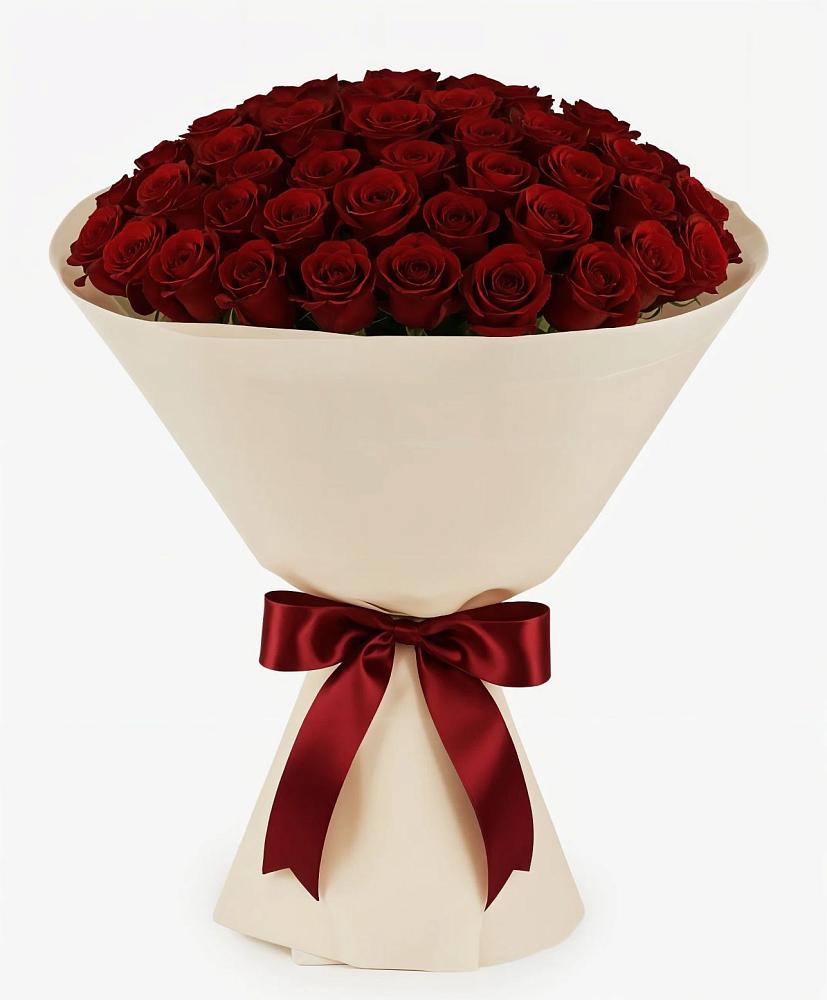 Букет 101 Бордовая роза Блэк Бакарра в Новозолотовской